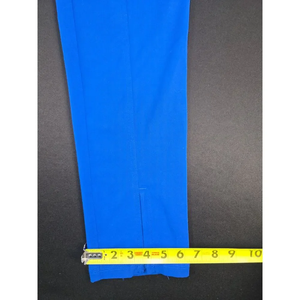 Dickies EDS Women's Royal Blue Scrub Pants Size S Stretch Jogger Zip Hem Pockets